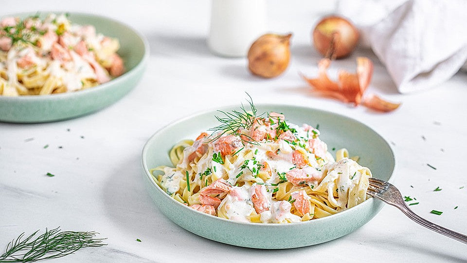 Nudeln mit Lachs-Sahne-Sauce von drifter2009