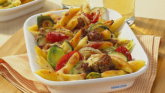 Schupfnudel-Hackfleisch-Auflauf mit Gemüse von Henglein