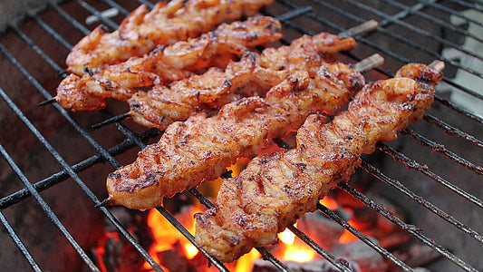 BBQ Garnelen in Honig-Senf-Sauce von asrasr