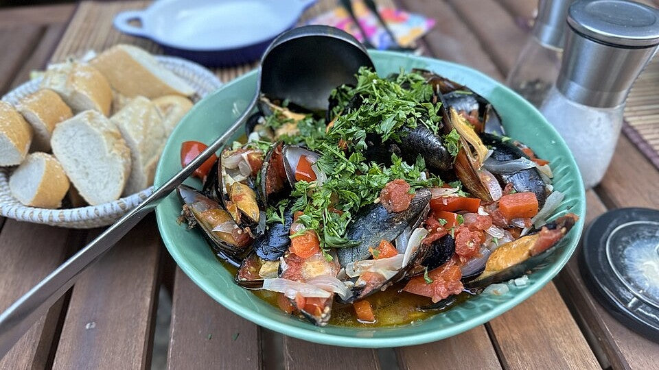 Miesmuscheln in Tomatensoße auf italienische Art von Tibby