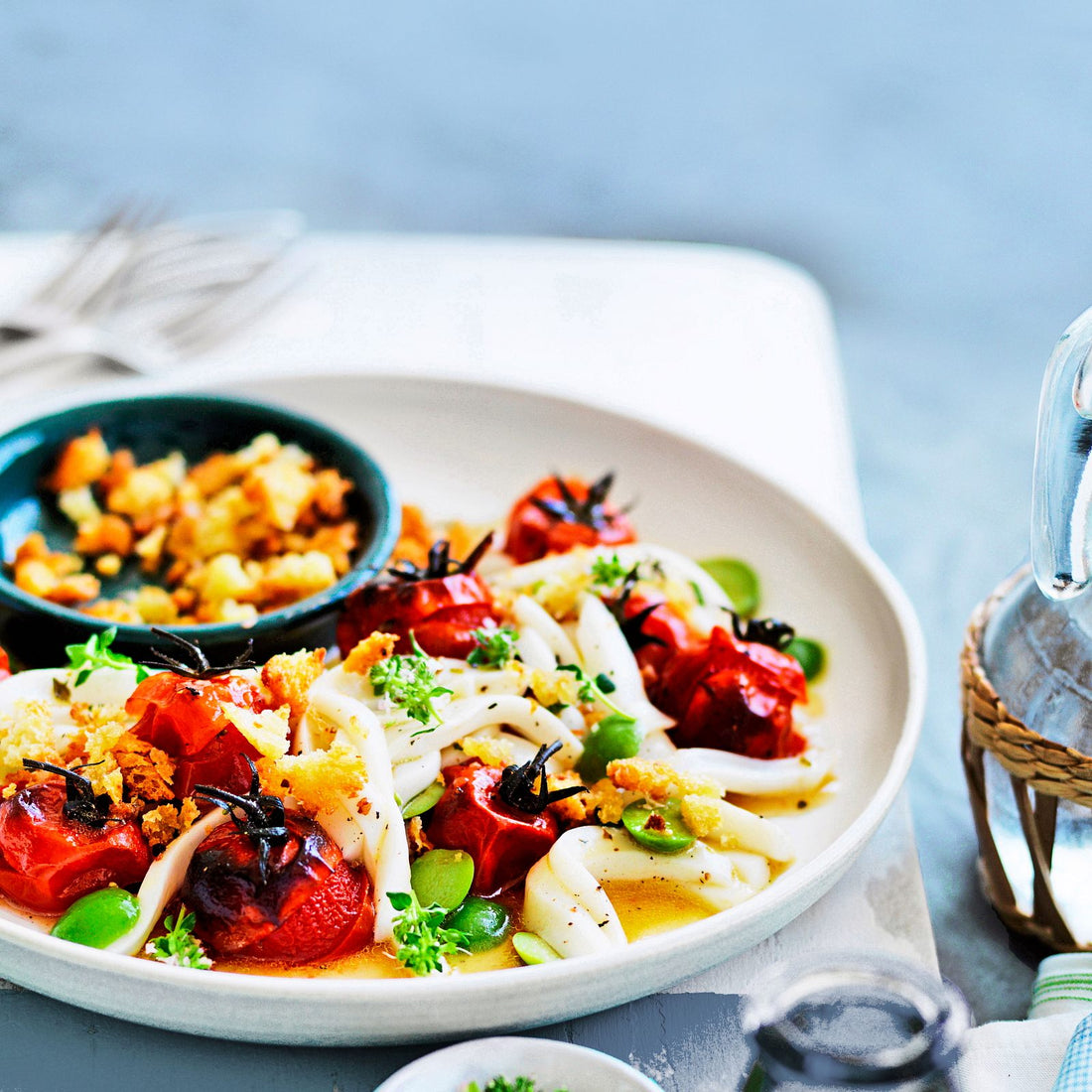 Tintenfisch-Salat „Tricolore“