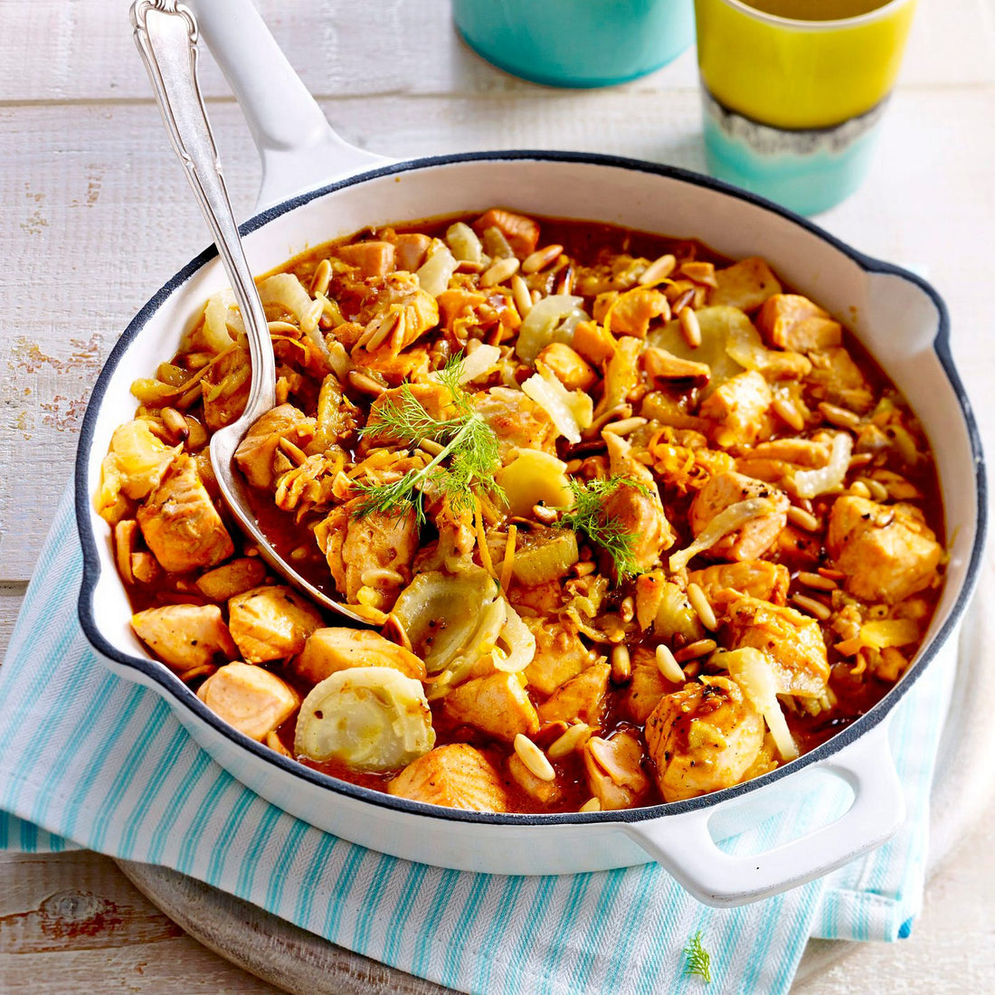 Fixe Lachs-Fenchel-Pfanne