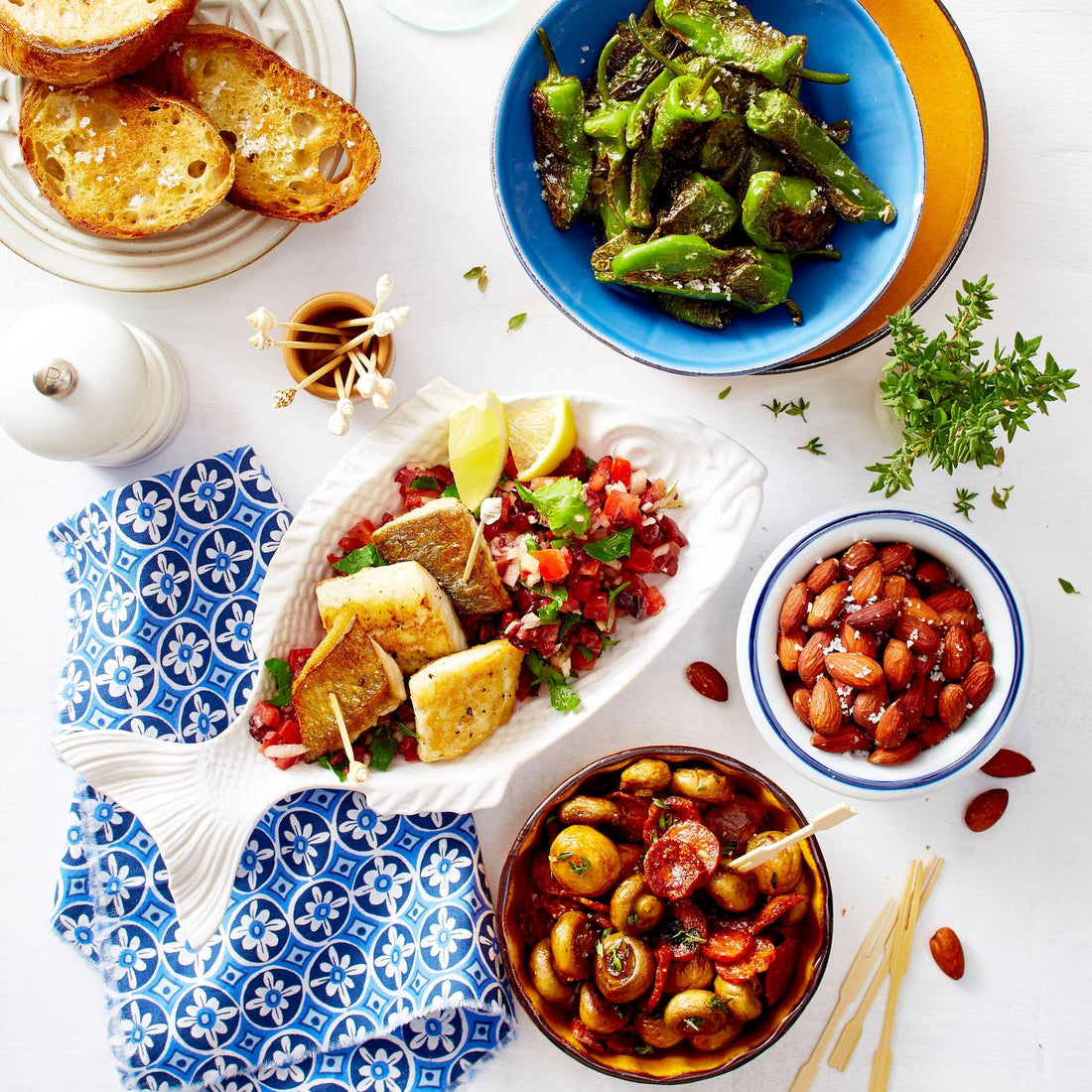 Doradenfilets auf Sommersalat