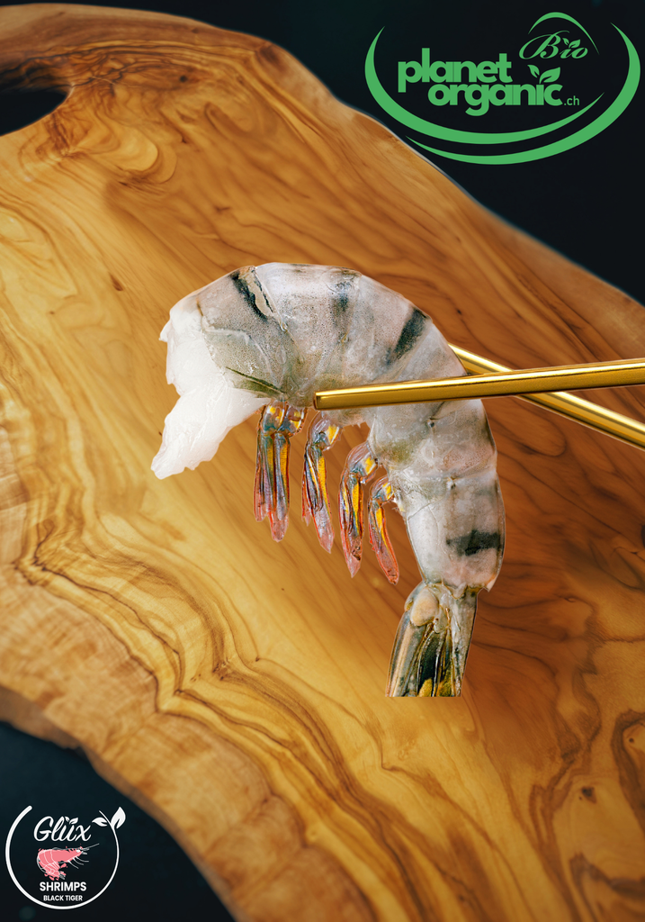 BIO Black Tiger Shrimps 13/15 -  Easy Peel - planetorganic.ch - 750g