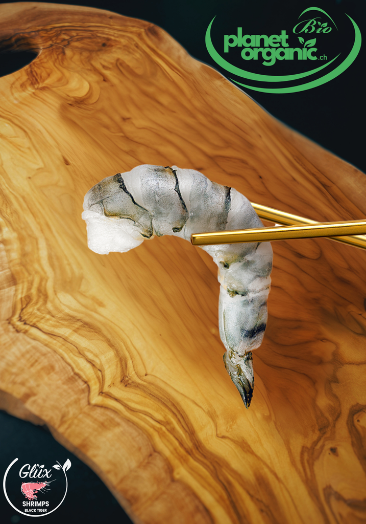 BIO Black Tiger Shrimps PD 21/25 -  Geschält & Entdarmt - planetorganic.ch
