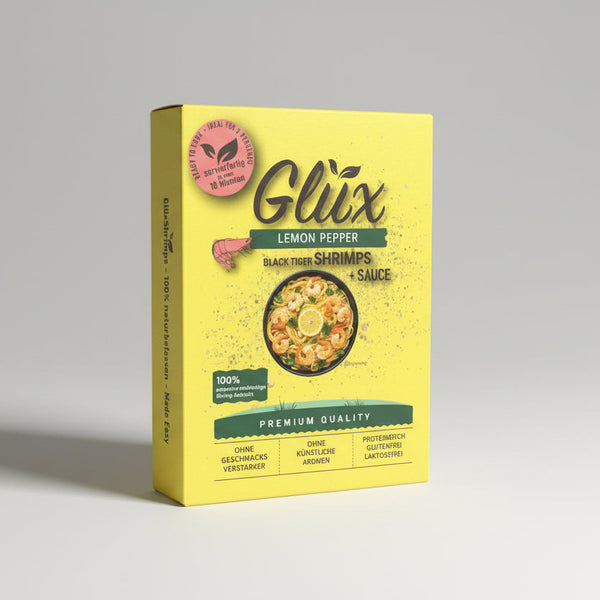 GlüxShrimps "Lemon Pepper" – Ready to Cook