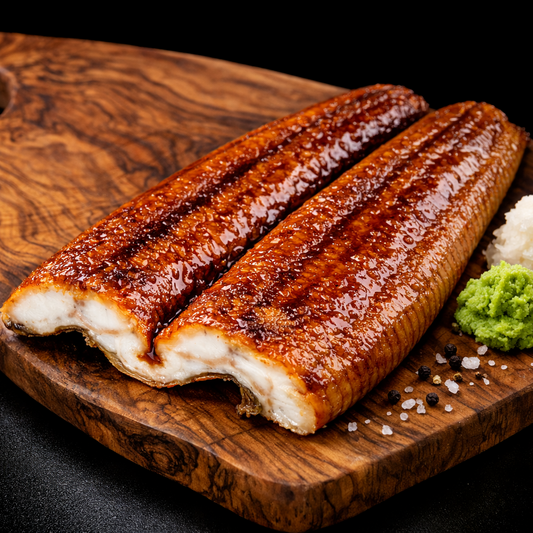 Sushi Unagi, geräucherter Aal – Premium Smoked Eel – shrimpshop.ch
