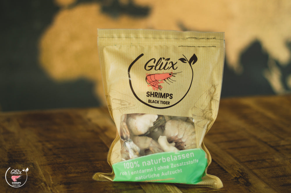 Black Tiger Shrimps Crevetten 13/15 Easy Peel – 750 g, Premium Garnelen, Ansicht 2 – shrimpshop.ch